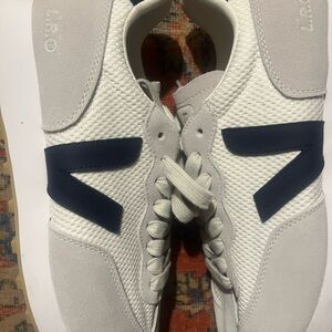 Veja White and Navy Men's Sneakers